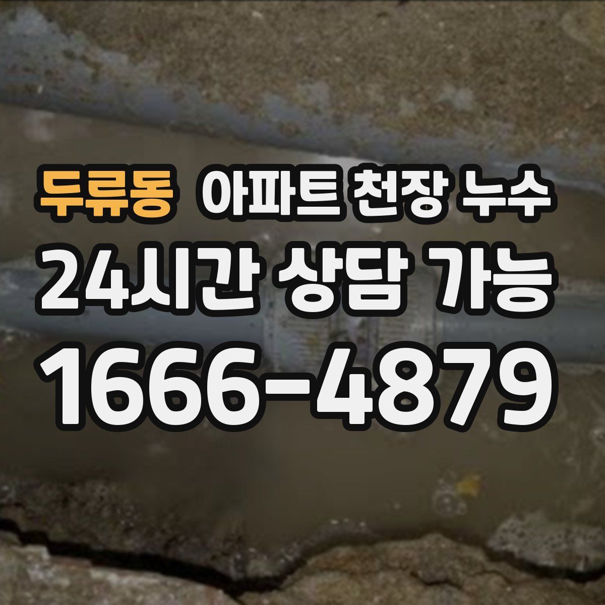 두류동 아파트 천장 누수