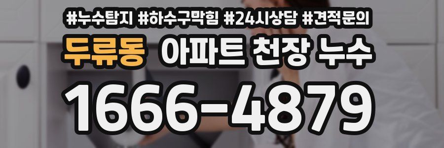 두류동 아파트 천장 누수