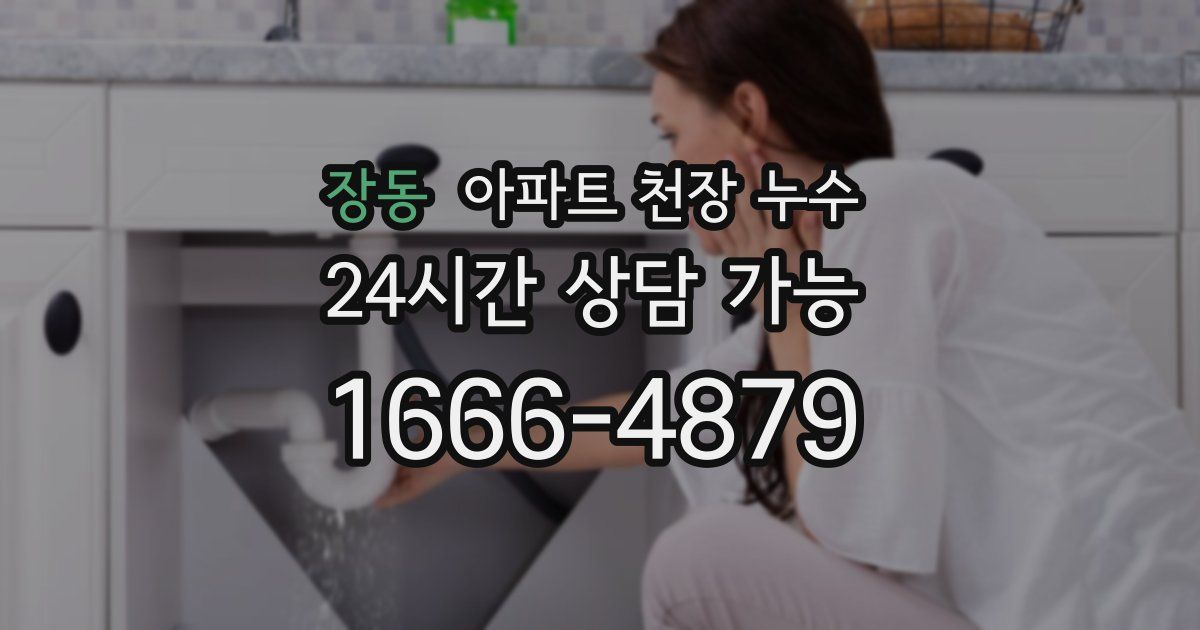 장동 아파트 천장 누수