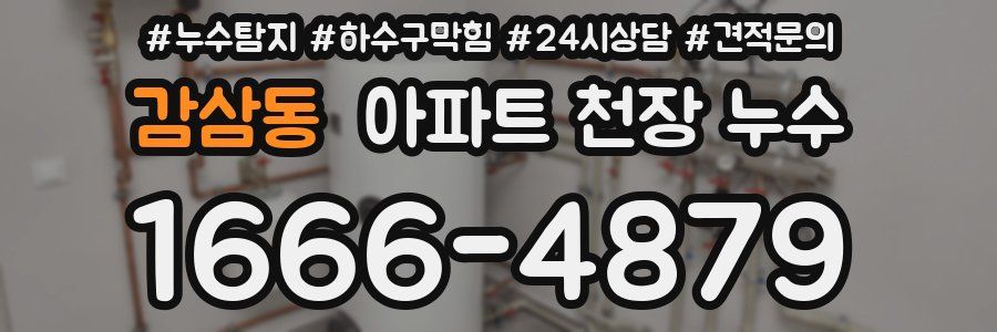 감삼동 아파트 천장 누수