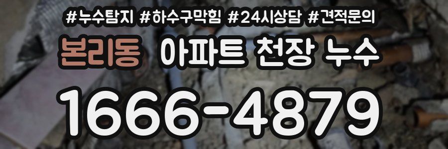 본리동 아파트 천장 누수