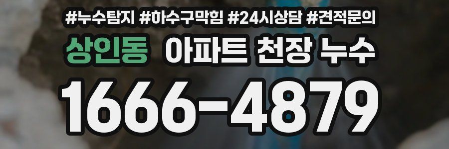 상인동 아파트 천장 누수