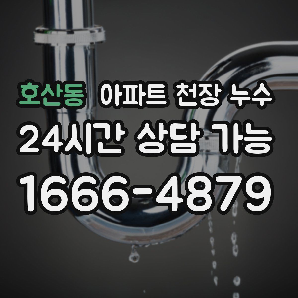 호산동 아파트 천장 누수
