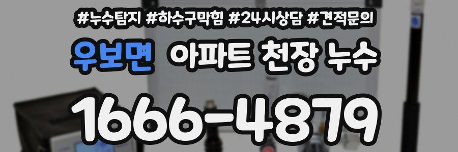 우보면 아파트 천장 누수