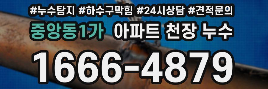 중앙동1가 아파트 천장 누수