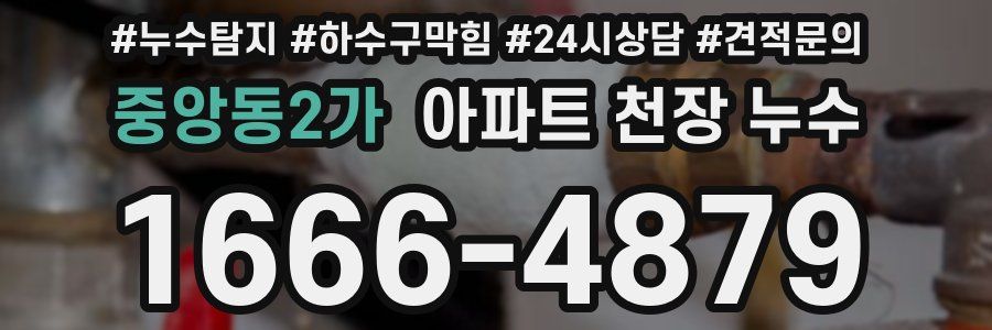 중앙동2가 아파트 천장 누수