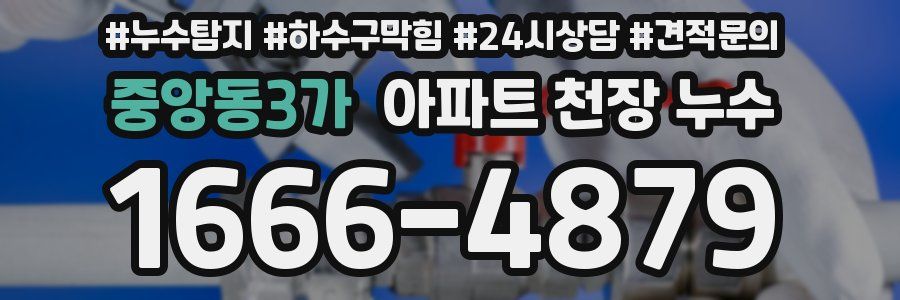 중앙동3가 아파트 천장 누수