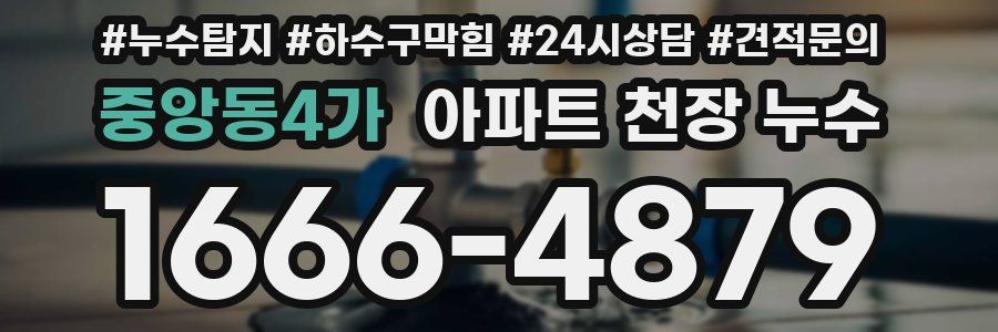 중앙동4가 아파트 천장 누수