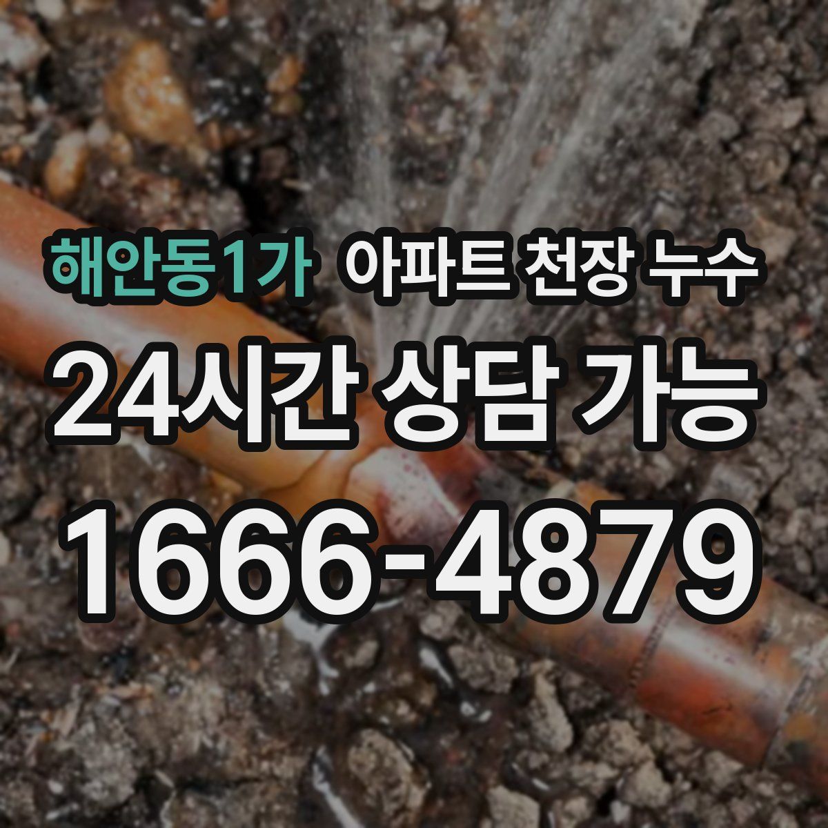 해안동1가 아파트 천장 누수