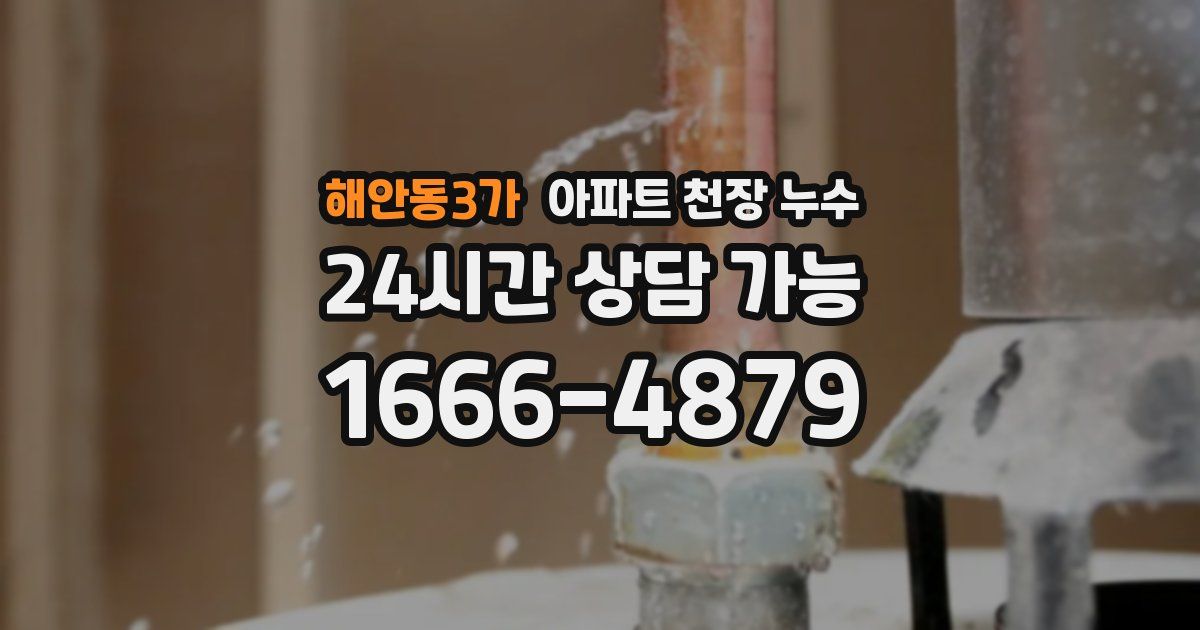 해안동3가 아파트 천장 누수