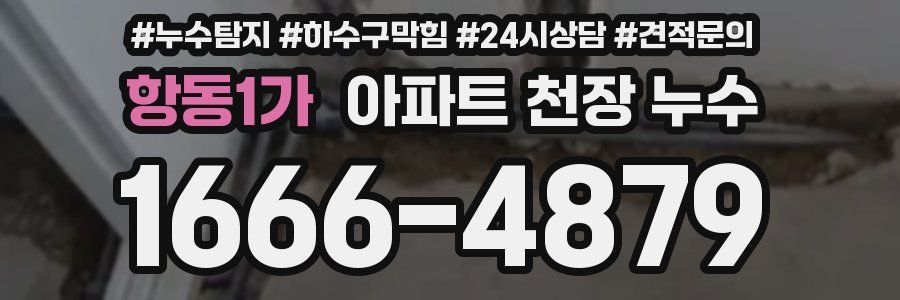 항동1가 아파트 천장 누수