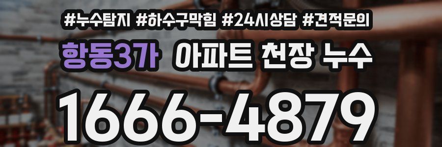 항동3가 아파트 천장 누수