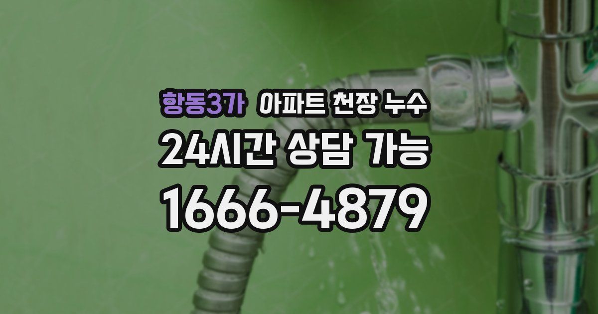 항동3가 아파트 천장 누수