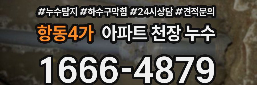 항동4가 아파트 천장 누수