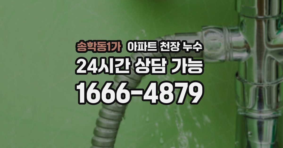 송학동1가 아파트 천장 누수