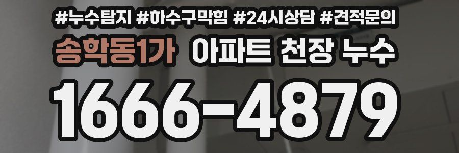 송학동1가 아파트 천장 누수