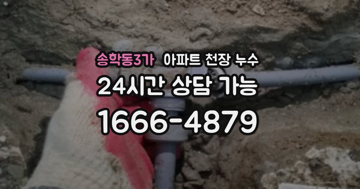 송학동3가 아파트 천장 누수