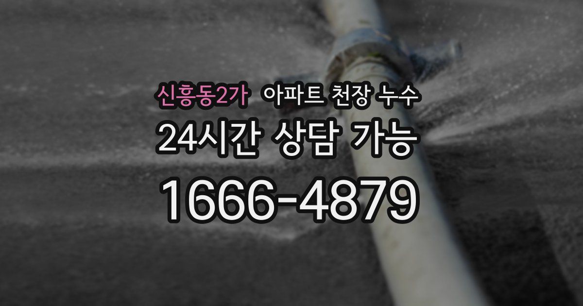 신흥동2가 아파트 천장 누수
