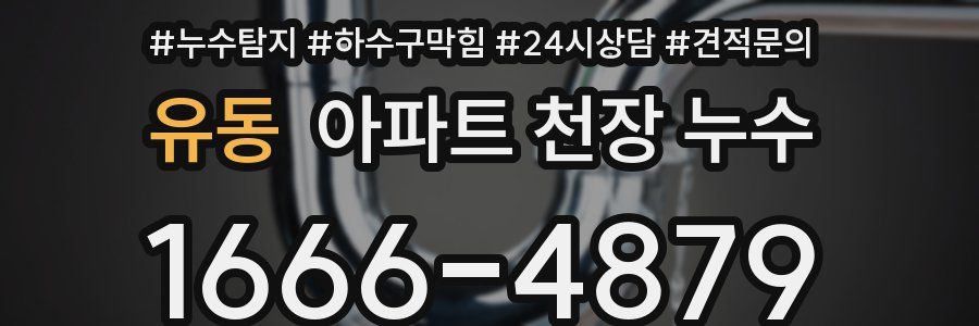 유동 아파트 천장 누수