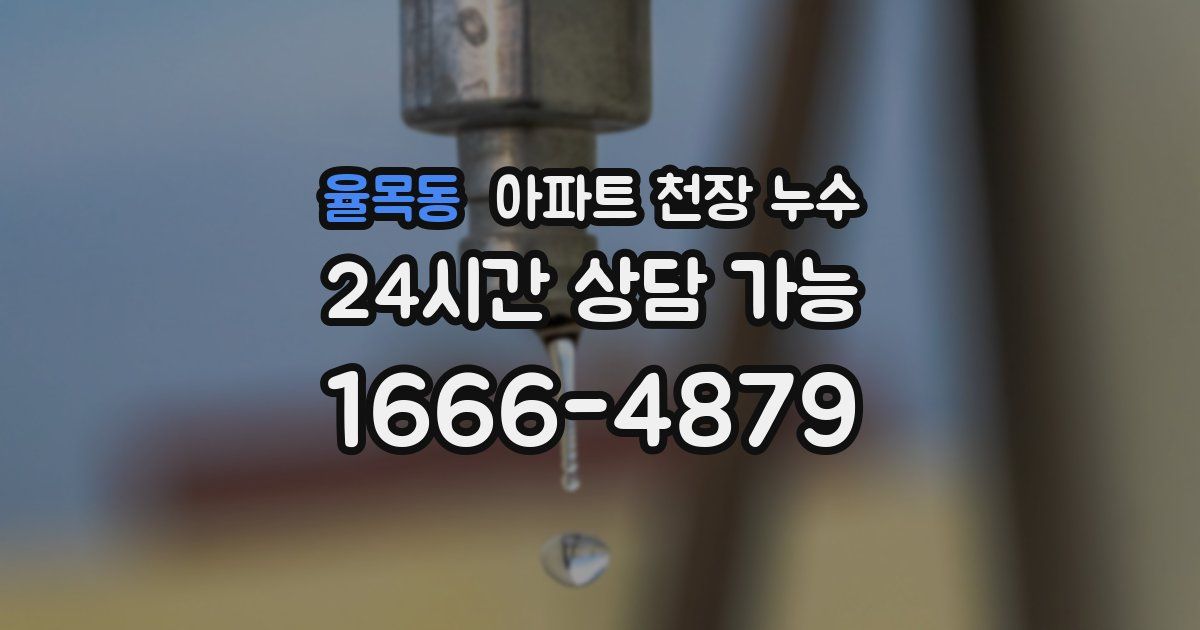 율목동 아파트 천장 누수