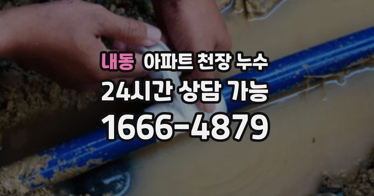 내동 아파트 천장 누수