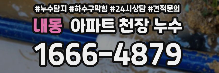 내동 아파트 천장 누수