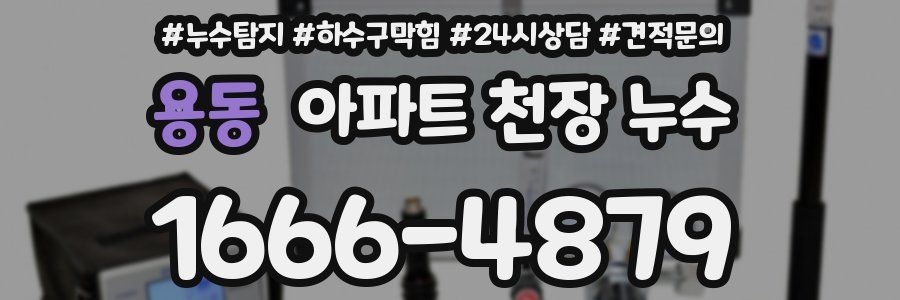 용동 아파트 천장 누수