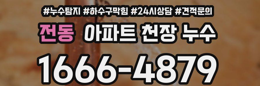 전동 아파트 천장 누수