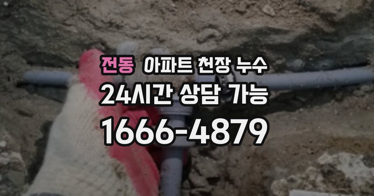 전동 아파트 천장 누수
