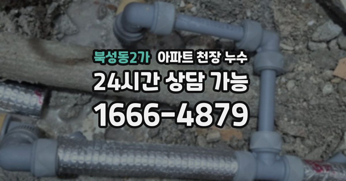 북성동2가 아파트 천장 누수