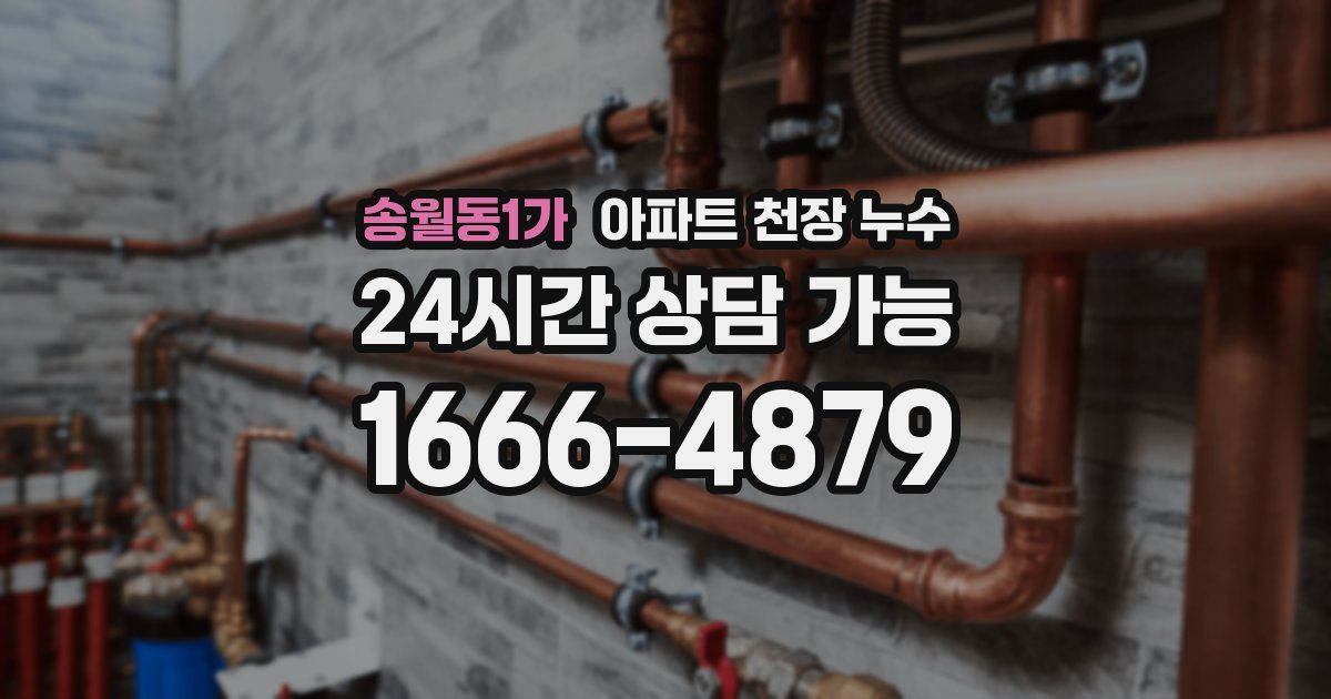 송월동1가 아파트 천장 누수