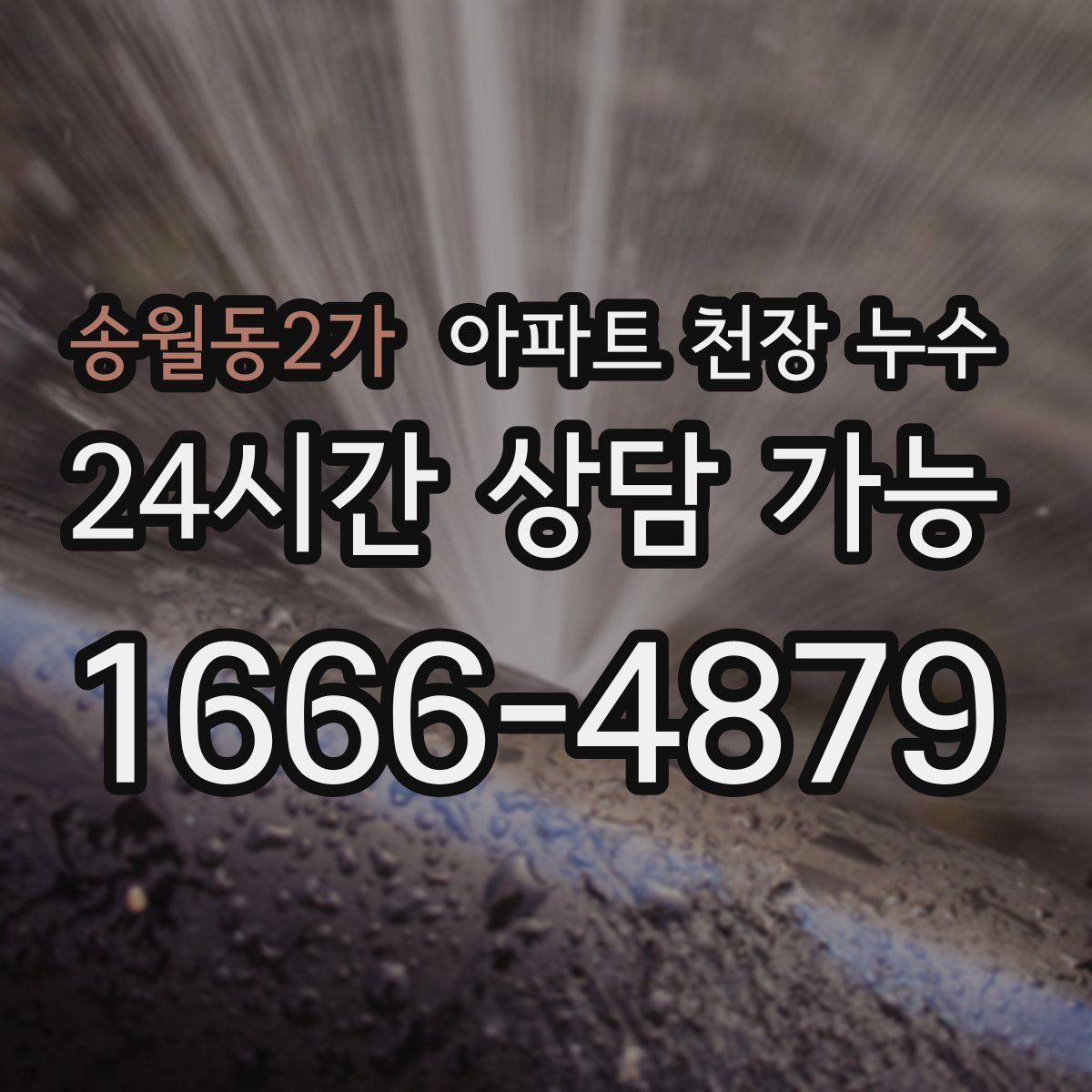 송월동2가 아파트 천장 누수