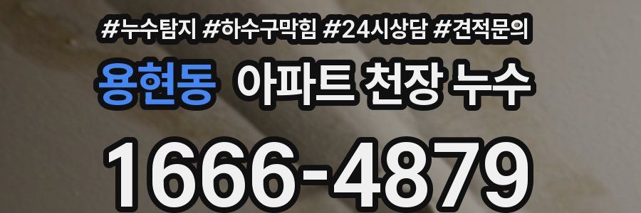 용현동 아파트 천장 누수