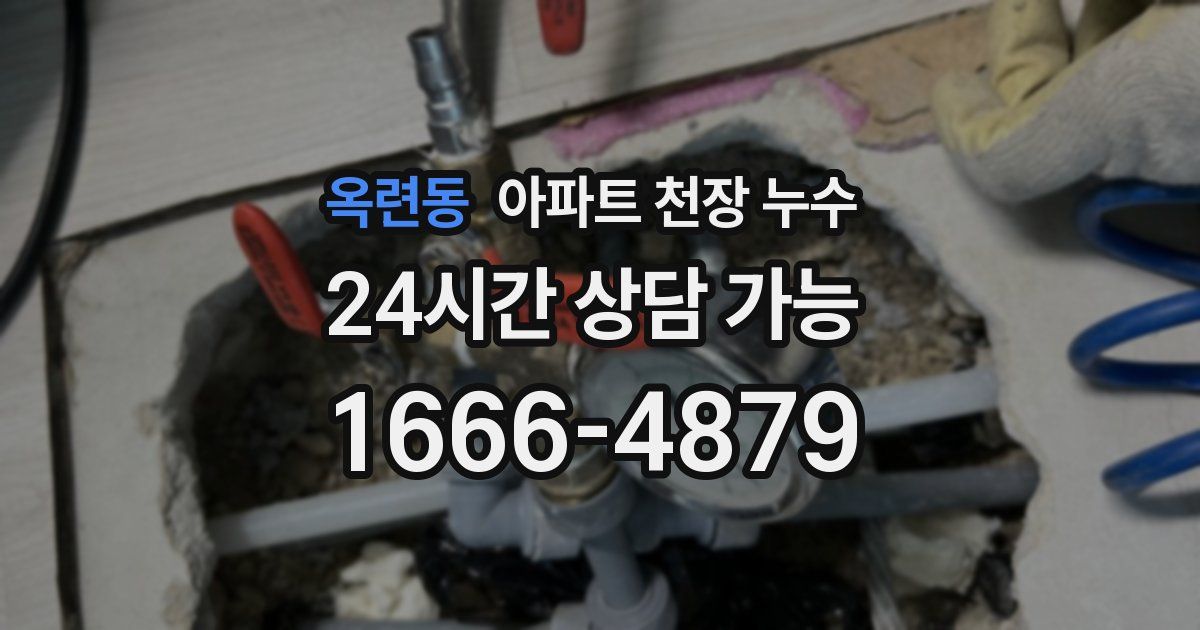 옥련동 아파트 천장 누수