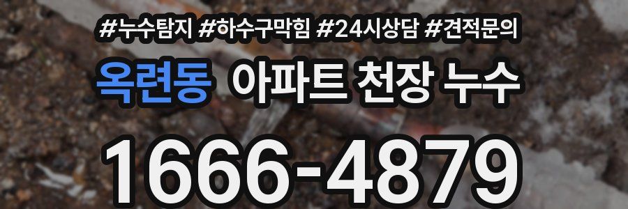 옥련동 아파트 천장 누수