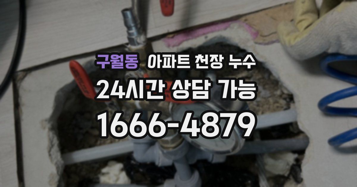 구월동 아파트 천장 누수