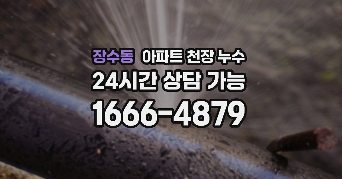 장수동 아파트 천장 누수