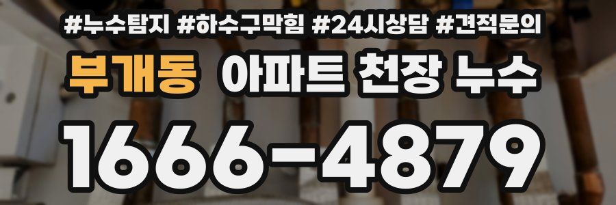 부개동 아파트 천장 누수