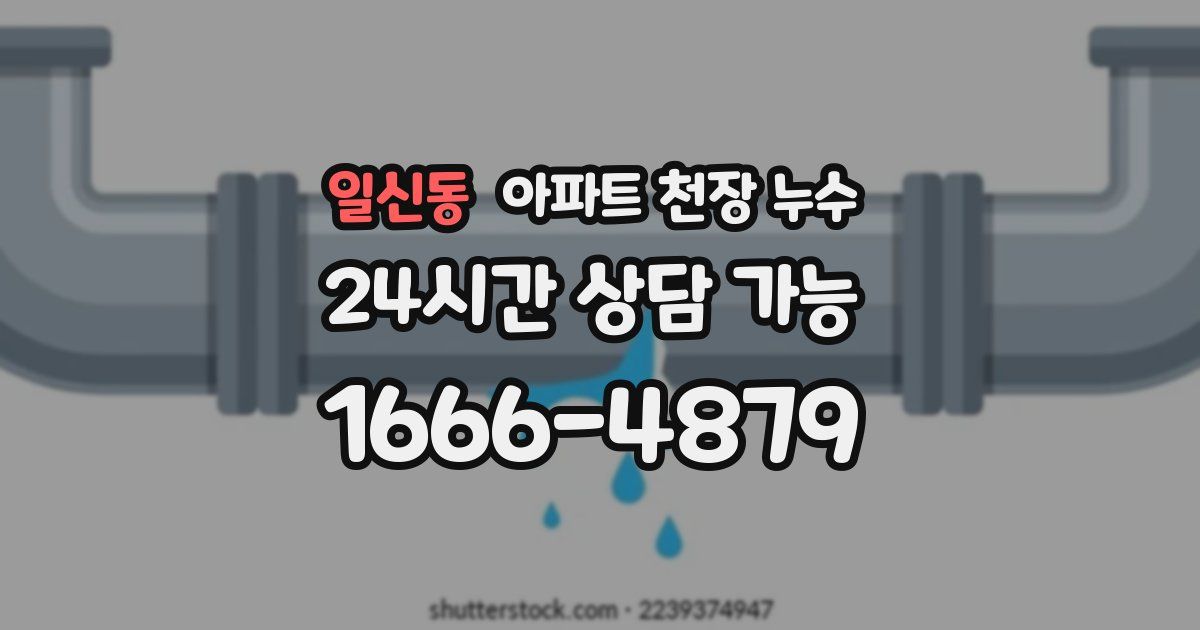 일신동 아파트 천장 누수
