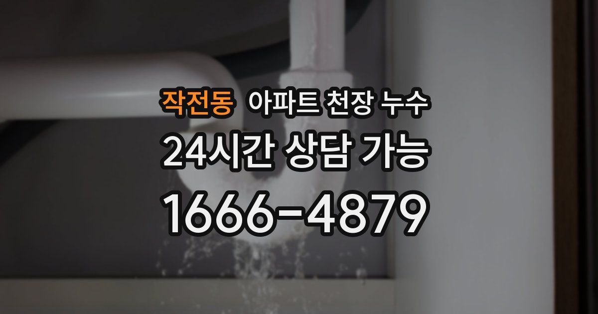 작전동 아파트 천장 누수