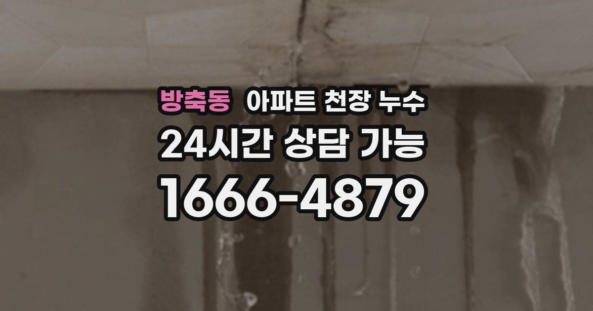 방축동 아파트 천장 누수
