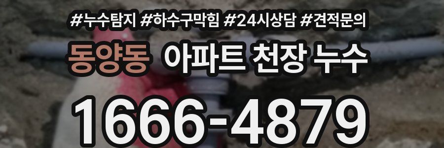 동양동 아파트 천장 누수