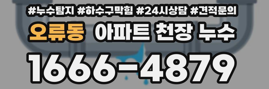 오류동 아파트 천장 누수