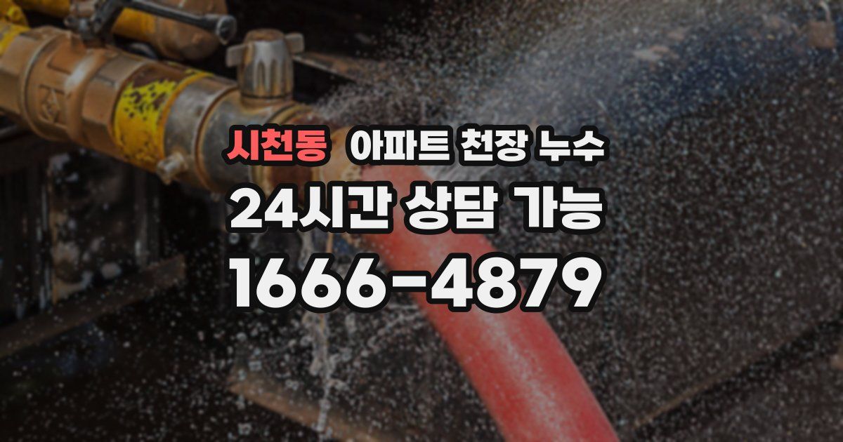시천동 아파트 천장 누수