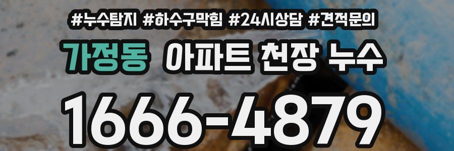 가정동 아파트 천장 누수