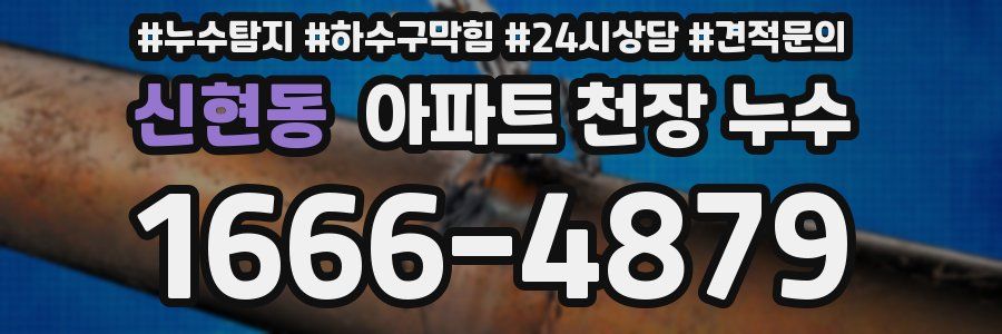 신현동 아파트 천장 누수