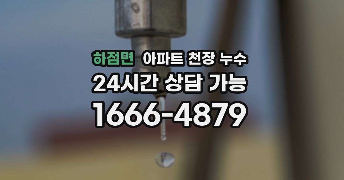 하점면 아파트 천장 누수