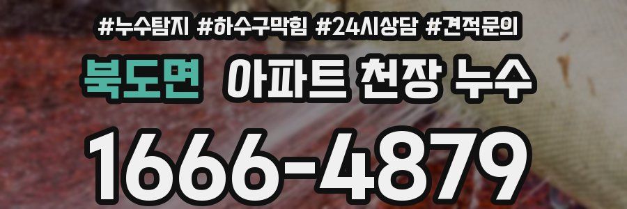 북도면 아파트 천장 누수