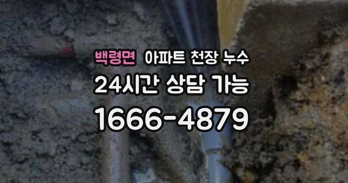 백령면 아파트 천장 누수