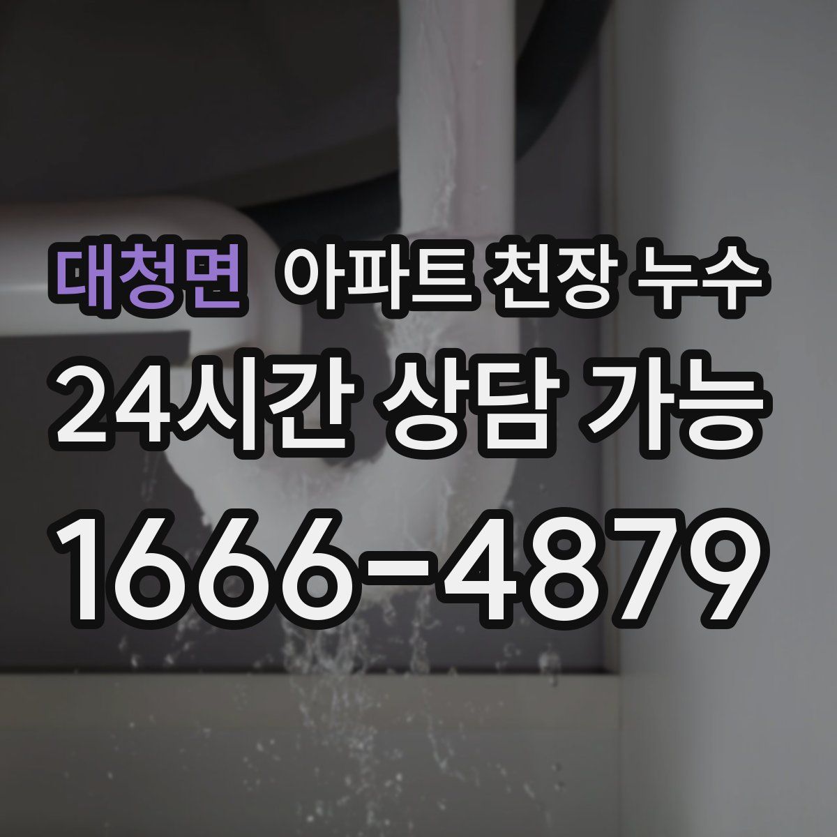 대청면 아파트 천장 누수